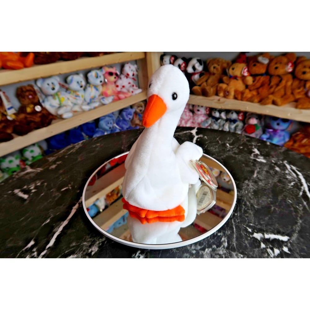 TY‎ Beanie Baby -  Gracie the Swan | MWMT | Vintage | Rare